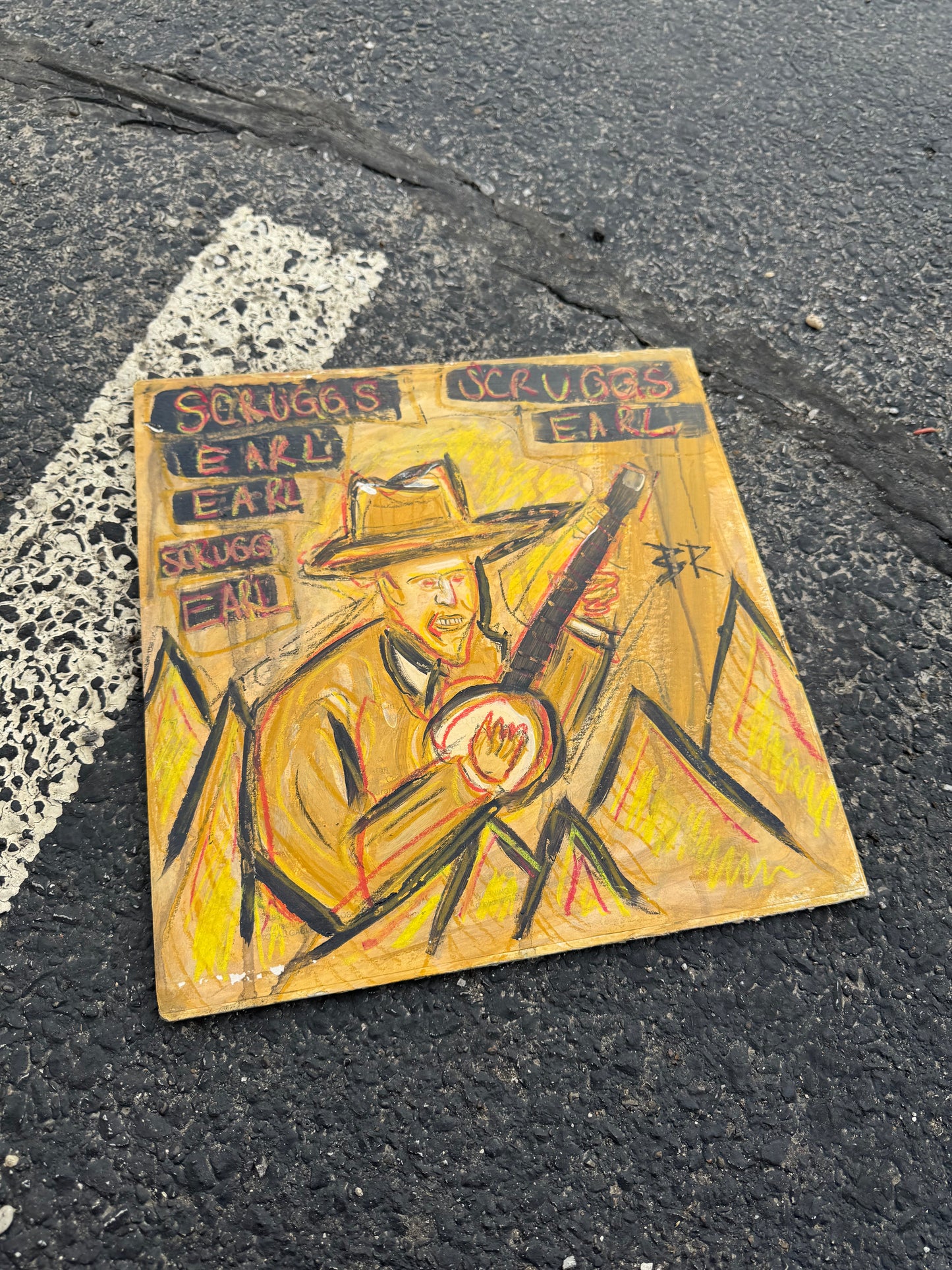 Earl Scruggs Original Painting