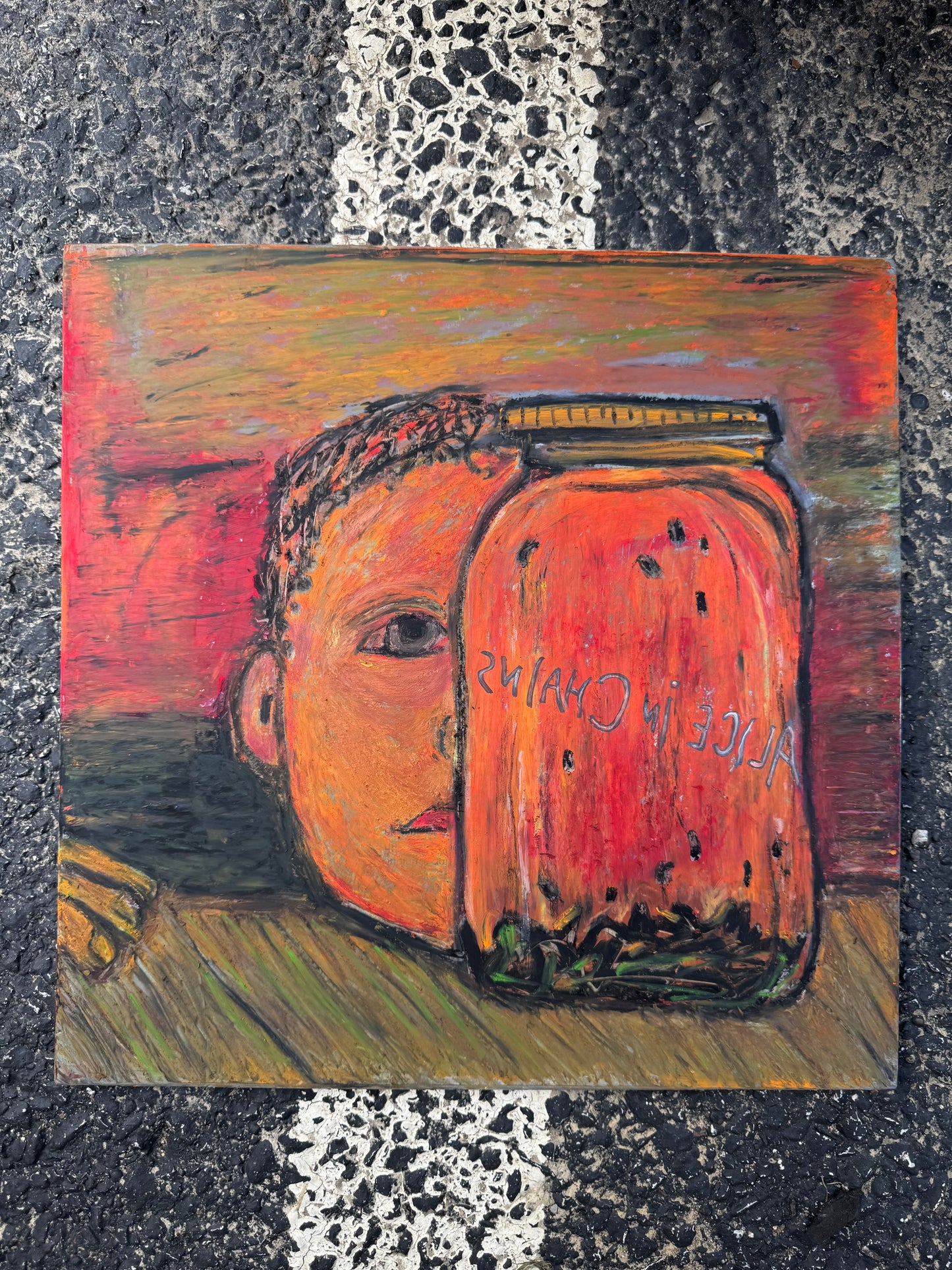 Jar of Flies on recyled vinyl cover
