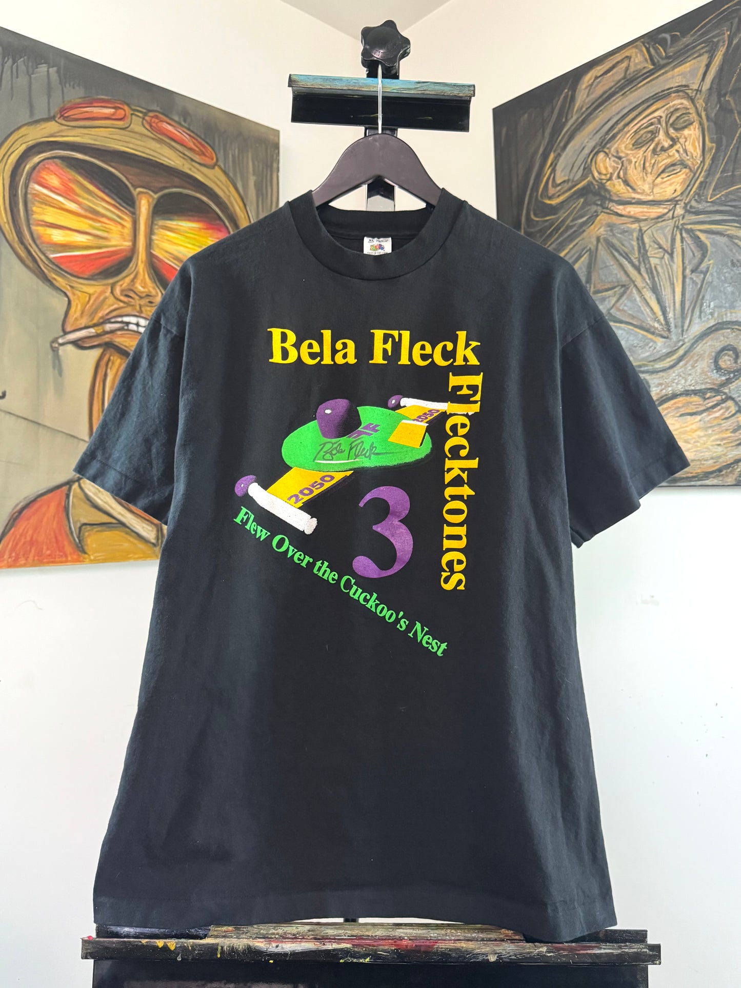 Signed Bela Fleck “Flew over the Cuckoo’s Nest” tour tee
