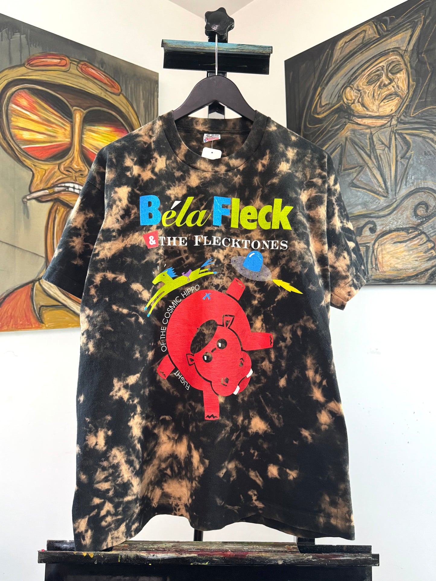 90’s Bela Fleck Bleached Cosmic Hippo