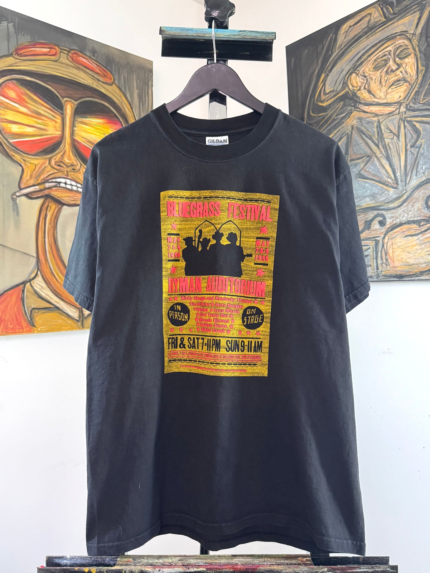1999 Ryman Bluegrass Festival staff tee