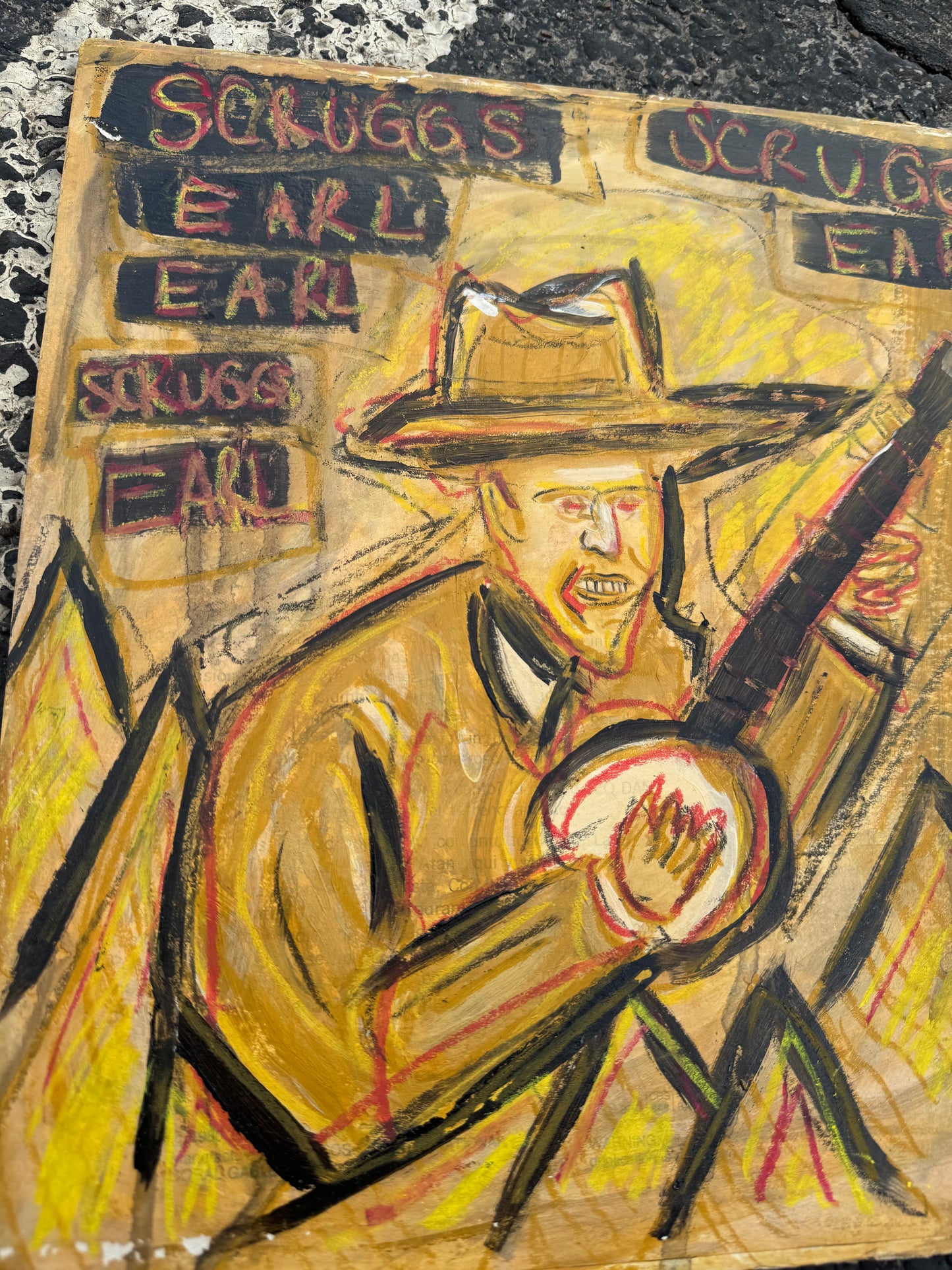 Earl Scruggs Original Painting